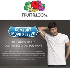 Fruit of the Loom Men’s Pocket Tee Large, Colors May Vary – 6 Pack –