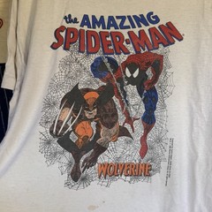 Size XXL – Vintage 1990 Spider-man Wolverine Shirt Comic 49 Single Stitch