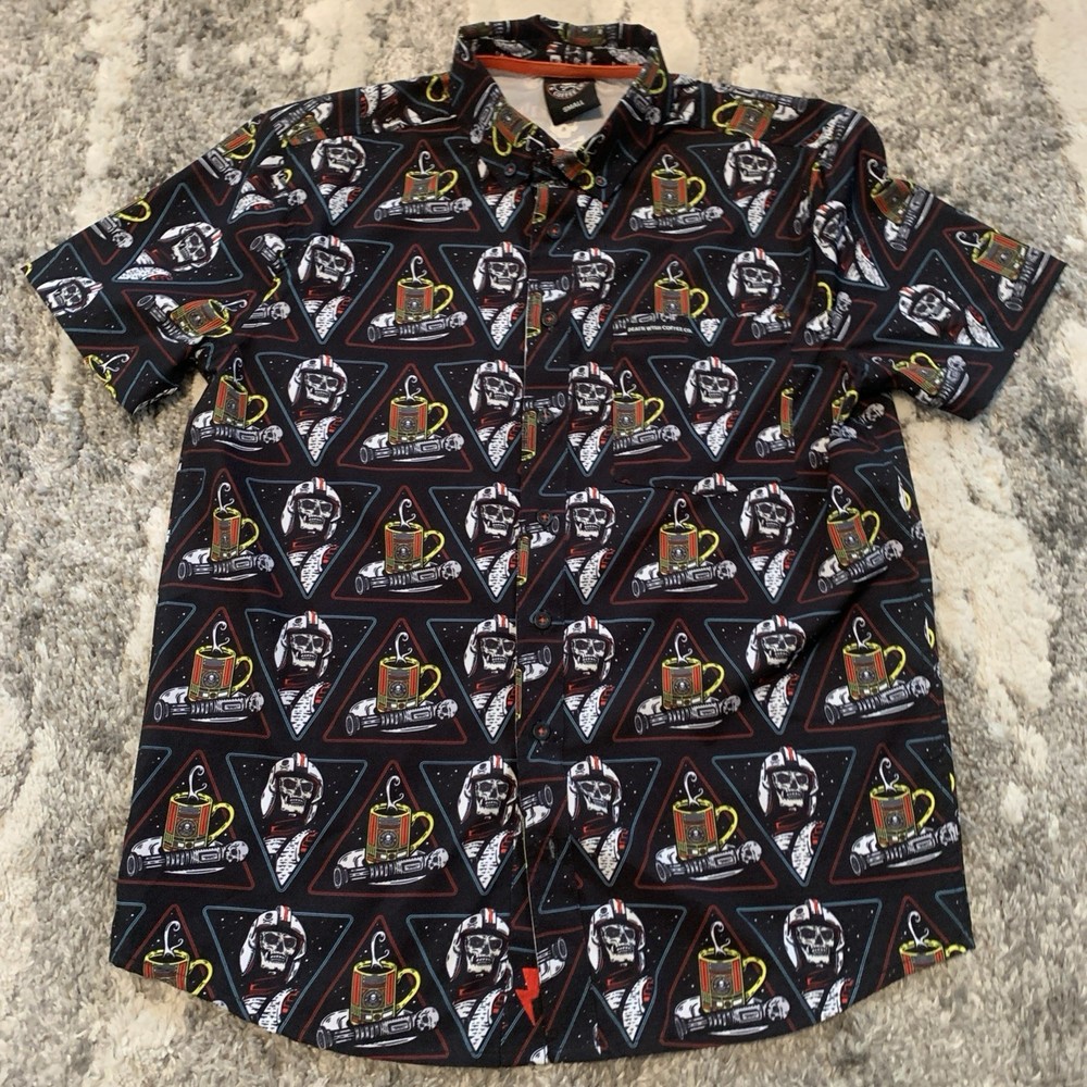 Death Wish Coffee Co. | Men’s Polo All Over Print Size Small