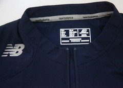 Small Short Sleeve Blue New Balance 1/4 Zip Pullover Poly Blend T-Shirt Top LL2