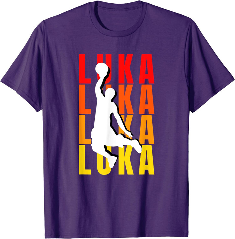 Vintage Personalized Basketball Theme For Luka Unisex T-Shirt