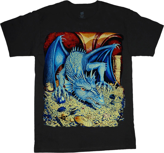 Fantasy Dragon T-shirt Mens Graphic Tee Clothing Apparel Unisex Graphic Funny