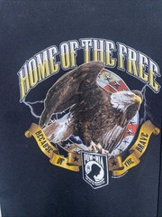 POW MIA Home Of The Free Because Of The Brave T Shirt XL VFW