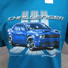 Dodge Challenger GR Car Auto Graphic Cotton T-Shirt Official Licensed