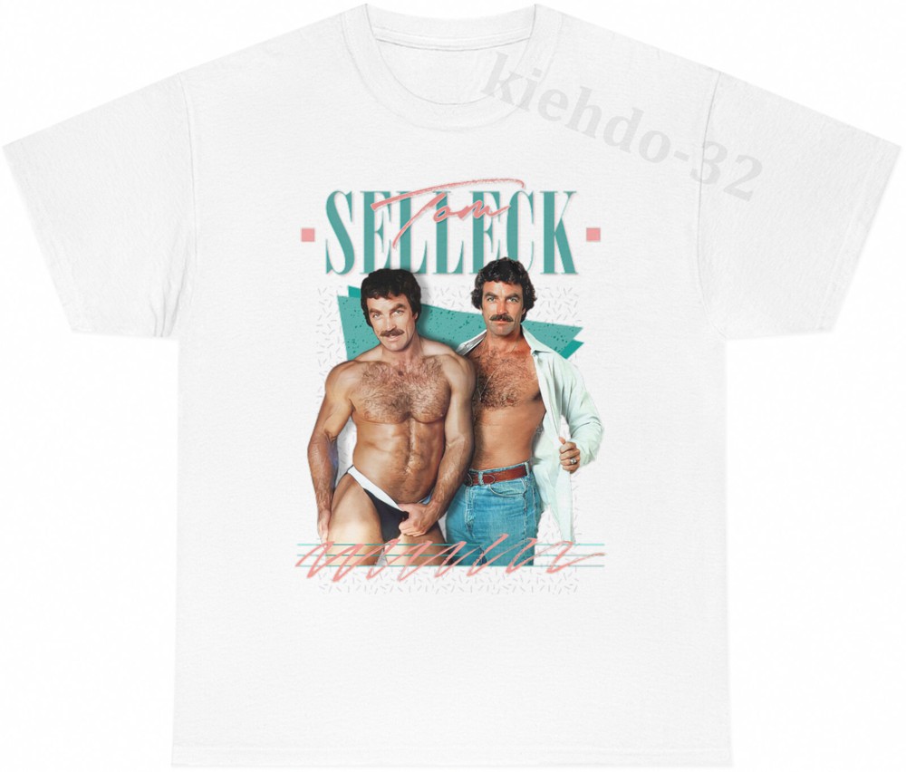 Tom Selleck 80s Retro Aesthetic Magnum P.I. Vintage Tee S-5XL Men Women Unisex