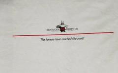 Kentucky Derby 131 The Horses Have Reached The Post Adult Large White TShirt