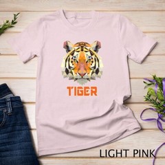 Cool Geometric Bengal Indian Tiger Face Sweatshirt Cat Gift Unisex T-shirt
