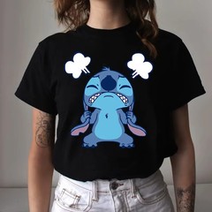 Disney Cute Stitch Angry T-Shirt Men Women Unisex 14