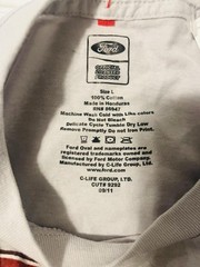 Ford Mustang Shirt Mens Large Gray Athletic Fit Legend Lives 1964 Graphic Tee