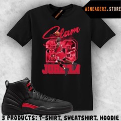 Shirt To Match AJ 12 Bloodline 2026 Sneaker Matching Tee MJ Icon 23 Slam T-Shirt
