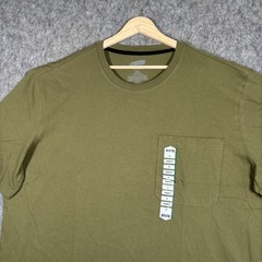 Duluth Trading 40 Grit T-Shirt Men’s XXL Short Sleeve Cotton Green Pocket New