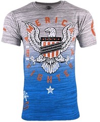 American Fighter Men’s T-shirt VANDERPAINT Crew neck Athletic Eagle MMA