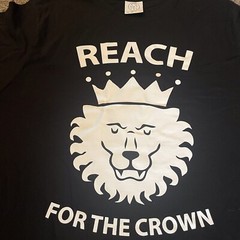 Urban Thane Reach For The Crown Slogan Lion T Shirt Black Size M Unworn VGC