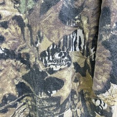 Vintage 90s Y2K Mossy Oak Camo Forest Floor Pocket Tee Shirt Mens Large