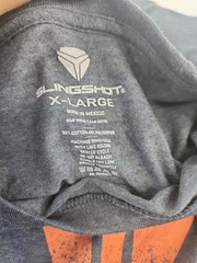 Polaris Slingshot Mens Blue/ Orange Solid Graphic T-Shirt Size XL