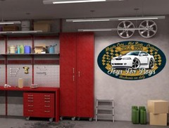 2003 2004 Ford Mach 1 Mustang Car-toon TOYS FOR BOYS Wall Art Graphic Sticker