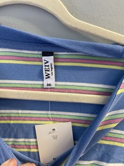 Weiv Stripes Pastel Men’s Tshirt Seven EST 2018 Embroidered M NWT