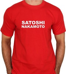 Satoshi Nakamoto Funny Bitcoin Tee Shirt FREE SHIPPING