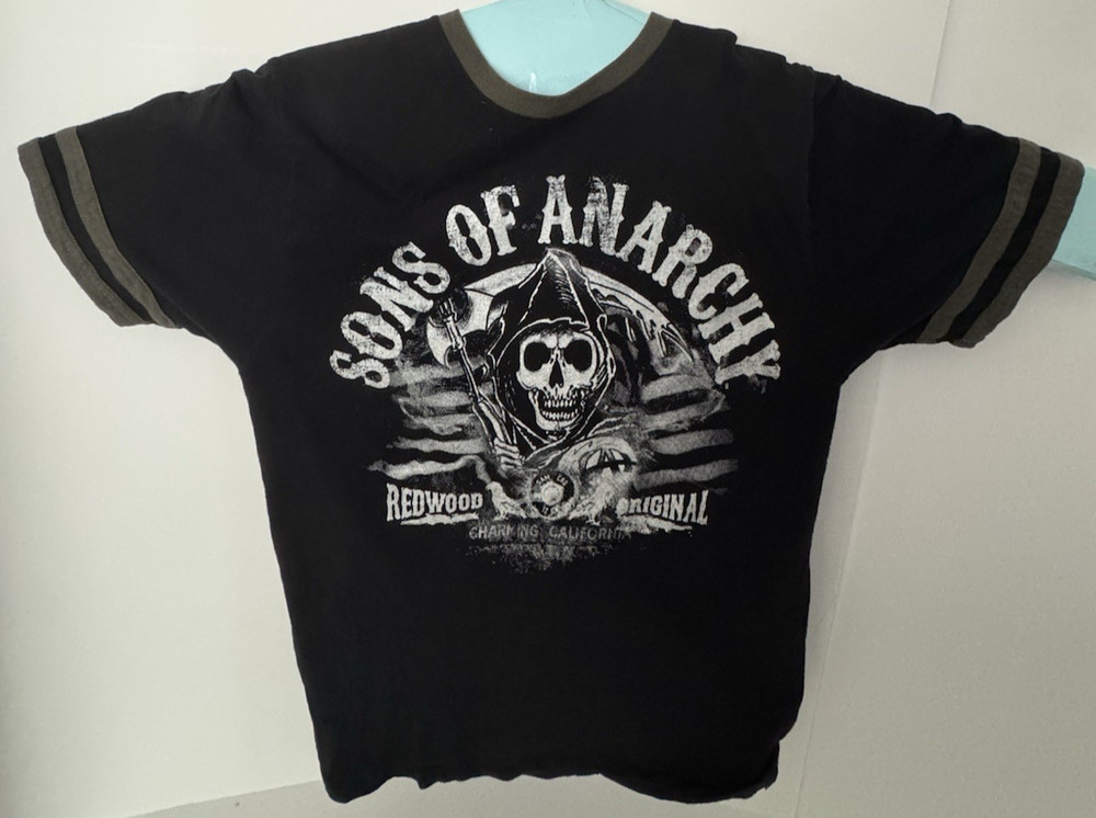 Sons of Anarchy Redwood Reaper Outlaw Motorcycle Club Adult Tshirt S