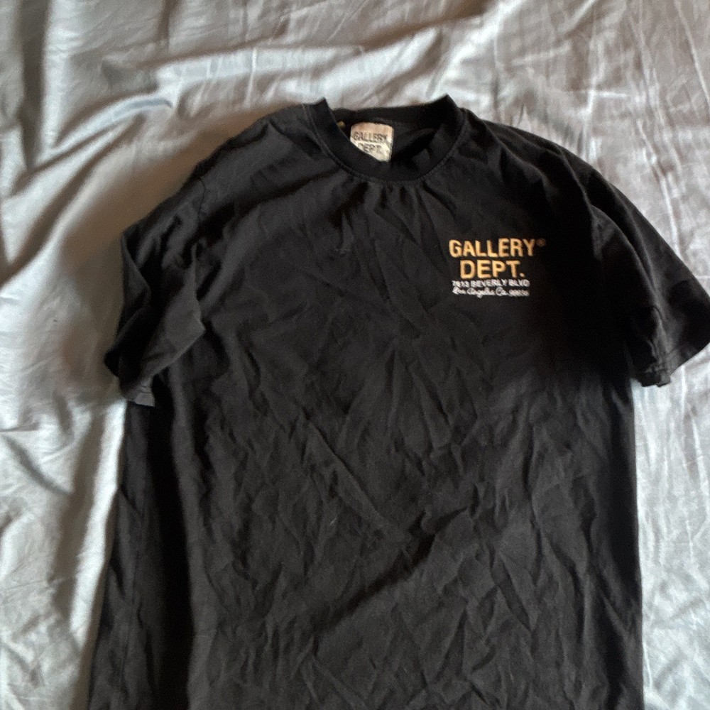 Gallery Dept. Men’s Black Graphic Logo Crew Neck Short Sleeve T-Shirt M