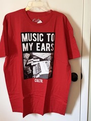 Music To My Ears SS Tee Red Size 2XL MSRP $30 New Sealed In Plastic