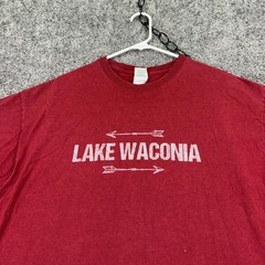 Gildan Shirt Mens XL Red Lake Waconia Arrows Graphic Tee Lake Nautical Casual