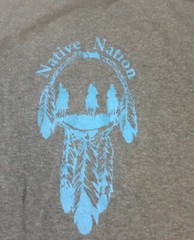 Shaka Active Mens Dark Gray Short Sleeve T Shirt Chumash Native Nation Size Med