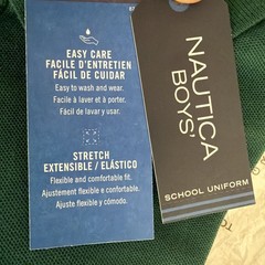 Nautica Boys School Uniform Polo Hunter XL/XG 18/20