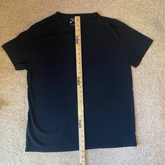 Perry Ellis Portfolio Men’s T‑Shirt Black XL Short Sleeve Crewneck Cotton Blend