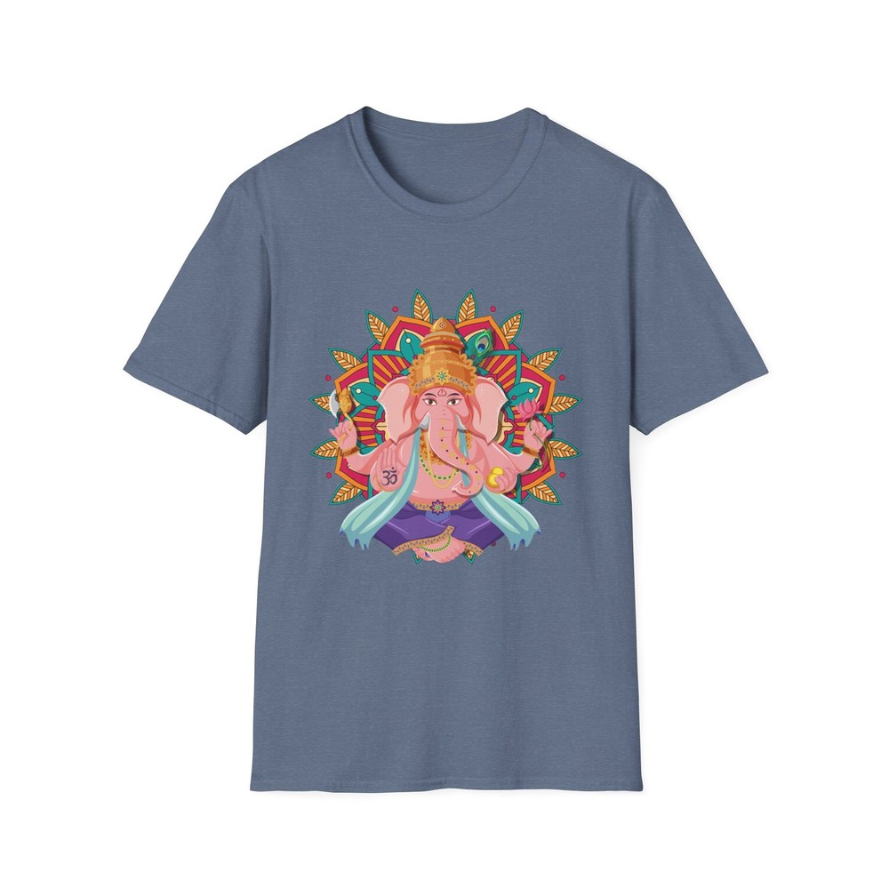Ganesha Mandala T-Shirt | Colorful Hindu Elephant Illustration