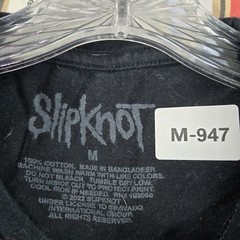 Slipknot Men Shirt M Black Graphic Print Band Photo Tour Dates Concert Tee