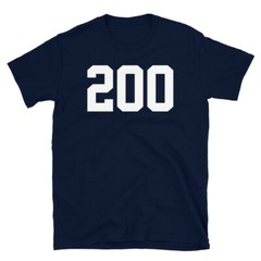 College Football Number 200 Walk-On Quarterback Short-Sleeve Unisex T-Shirt