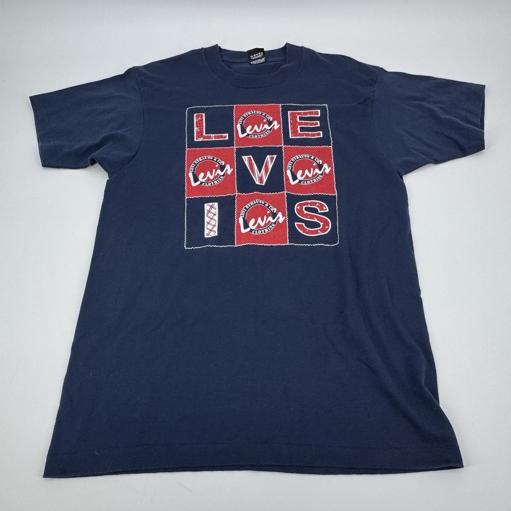 Vintage 90s Levi’s Love Levi’s Heart Shirt Large Single-Stitch Tee Y2K