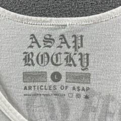 Asap Rocky Shirt Mens Large White Black Diamonds Tour Flacko Tank Top Sleeveless