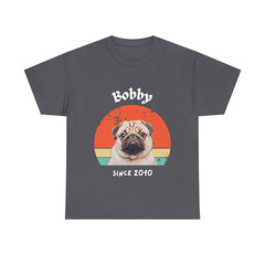 Customise Your Pet Photo Unisex T-shirt – Retro Vintage Style