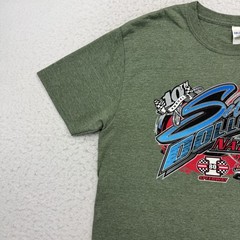 Dirt Track Racing Shirt Mens Large L Green 10th Annual Silver Dollar Nationals