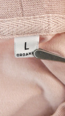 Colorful Standard T Shirt Organic Cotton Pre Washed Pale Pink Long Sleeve Size L