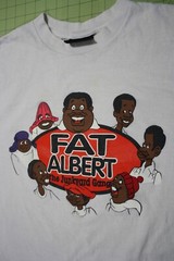 Vintage Junkyard Gang Fat Albert Shirt Size LG Front/Back Print Scene Not Herd