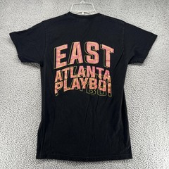 East Atlanta Playboi Shirt Mens Small Black Rap Graphic Hip Hop Tee Sada Crew