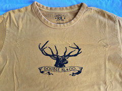 RRL – Double RL – Yellow Graphic Stag T-Shirt – Heavy Weight – 100% Cotton