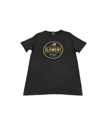 ELEMENT T-Shirt Mens Medium M Black Alignment Graphic Gradient Logo Skate NWT
