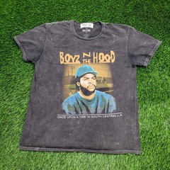 Boyz-n-the-Hood Shirt Medium 21×26 90s Faded Black Tee John-Singleton Film
