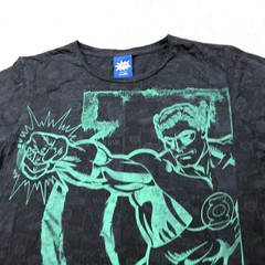 Green Lantern Shirt Mens 2XL Black DC Comics Superhero Graphic Tee Cement Power