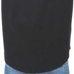Makobi Mens Black The Plug Graphic T Shirt Size Medium Red Foil Letters Side Zip