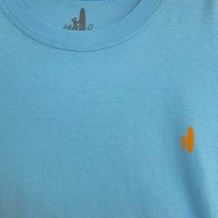 NEW Johnnie-O Graphic T-Shirt Sz L Surf Wagon Logo Tee Blue Woody Crew-neck