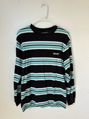 PALACE WINTER 2022 STONER STRIPE LONGSLEEVE TOP BLACK