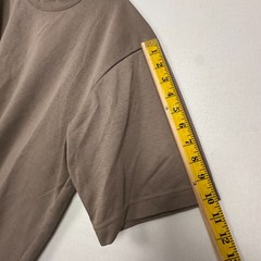 Uniqlo U AIRism T-Shirt Oversized Cinnamon Brown Men’s Size M Cut Hem
