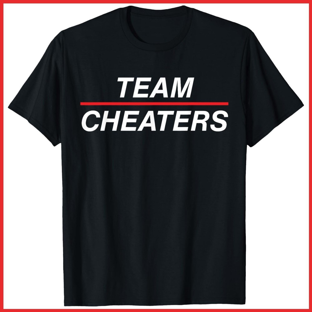 Team Cheaters Black Cotton T-Shirt S-5XL
