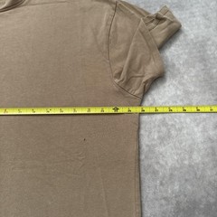 FOG Fear of God Essentials Shirt Mens Medium Taupe Brown Crewneck 100% Cotton