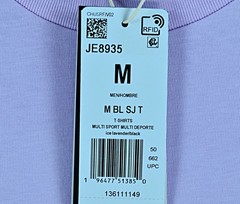 Adidas Shirt Men’s M Purple Essentials Big Logo Short Sleeve Tee NWT